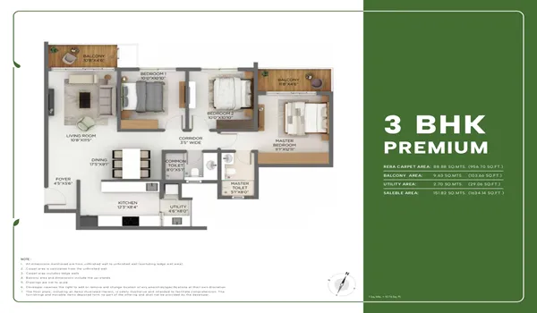 1 BHK Premium